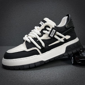 Trendy Mens Shoes 2024 Spring Autumn New Lightweight Luxury Dad Shoes Fashion Thick Bottom Genuine Leather Soft Bottom Casual Sports Shoes for Men