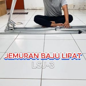 Jemuran Baju Lipat Stainless Steel Jemuran Pakaian Anti Karat Kuat Outdoor Indoor 3 Ukuran PROMO!