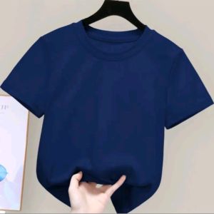 kaos anak polos warna nevy bahan cattoon combed 30s lembut halus tidak nerawang