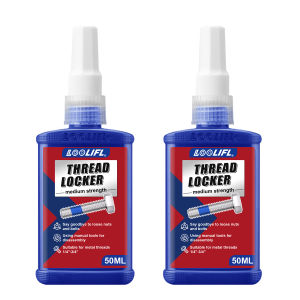 LOOLIFL | LOOLIFL 50ml Keo Dán Ren Kỵ Khí Cường Độ Trung Bình Màu Xanh Lam Cho Ren Kim Loại Dễ Dàng Tháo Rời Bằng Tay Keo Dán Bu Lông Chống Rung