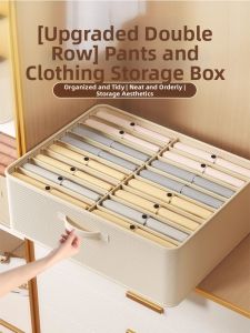 LUOCHENG | Japanese Style Double Drawer Clothes Organizer