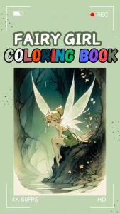 Buku Mewarnai Fairy Girl: Menggambar Cute & Aesthetic