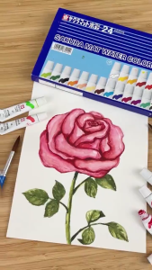 Bộ Màu Nước Sakura Mat Water Colors Tuýp 5ml - Hộp 12/18/24 Màu - Chính Hãng Nhật Bản (Tặng Giấy Vẽ)