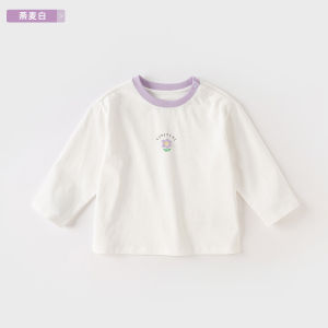 Pure Cotton Long Sleeve Childrens T-Shirt Dave Bella Baby Clothes Base Layer Shirt for Boys And Girls Suitable for Autumn