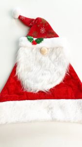 Pinky Bee Topi Natal Santa Kumis Lingkar Kepala 60cm 70010600