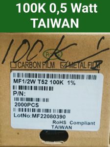 (10 Pcs) Resistor 05 Watt 1R 10R 4K7 10K 47K dll Resistor 1/2 Watt Pilih sesuai kebutuhan