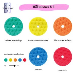 แผ่นขัด 5 นิ้ว 125 มม. Orbital Buffer Polisher Pads โฟมภาษาโปลิชคํา Pad 5 Grits จากหยาบถึง Fine สําหรับขัดและแว็กซ์