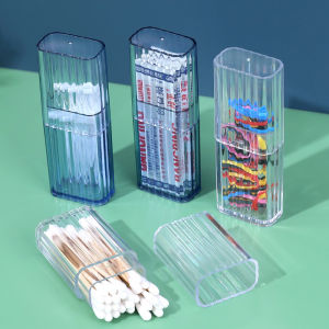 Portable Transparent Storage Box Travel Box Toothpick Cotton Swab Box Band-aid Classification Organizing Box