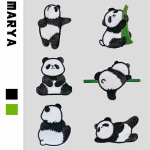 Cartoon Embroidery Sticker DIY Sewing Accessories Female Male Head Figure Plushie Badge Clothing Auxiliary Material Scrapbooking