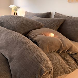 Kiss Dear | Winter Flannel Coral Fleece Bed Set