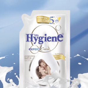 (1 แถม 1)🚩ไฮยีนExpertCare มิลค์เซรั่ม น้ำยาปรับผ้านุ่ม สูตรเข้มข้น 1100 ml.