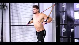 Resistance Band Set For Men 11Pcs With Handle 150Lbs 5 Levels Adjustable TPE Elastic Band For Workout With Ankle Strap Exercise Bands Durable