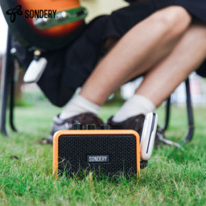 Sondery Mini Guitar Amp สำหรับกีตาร์ไฟฟ้า 5W ลำโพงคู่ แบตเตอรี่ชาร์จได้ ขนาดพกพา พร้อมเอฟเฟกต์ Overdrive/Clean และ Bluetooth