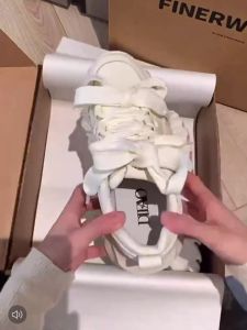 Netizen Thick Sole Heightened Dads Shoes Womens 2025 Summer New Hong Kong Style Chic Shoes Childrens Design Versatile Casual Shoes