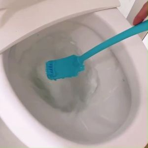 VIPstore -Sikat Lantai Kamar Mandi Gagang Panjang 2 Sisi Sikat WC Toilet Sikat Kloset Serbaguna R825