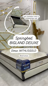 ( Free Ongkir )Springbed Bigland Deluxe Tebal 30cm. Bisa Req Divan dan warna divannya . Ready Semua Ukuran . Pengiriman Jabodetabek.