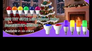 GATETOP | 10PCS E14 E27 GU10 LED Bulb Lamp Color Lighting AC 220V 110V RED Green Blue Yellow Orange Purple Lighting for Home Foyer Derec
