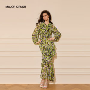 Elegant Stylish Round Neck Floral Dress