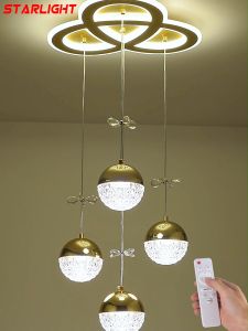 Desain Kristal Cahaya & Pendant Cahaya LED Minimalis untuk Ruang Tamu Modern