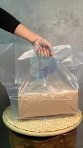 (50 Lembar) Plastik Box Donat UKURAN 25X25 cm / Plastik Box Kue / HD Box / Plastik Box Donat