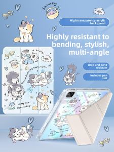 Acrylic Protective Case for Xiaomi Tablet 7/6 11.2 Inch with Pen Slot 6spro 2024 New Pad5/7pro Anti-fall Redmi Redmpadpro12.1