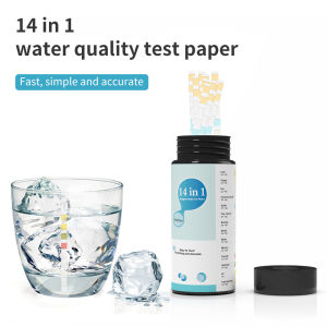 50ชิ้น 14 in 1ว่ายน้ำแถบทดสอบสระว่ายน้ำสปาน้ำยาแถบสำหรับน้ำ PH คลอรีนด่างโบรมีนเครื่องมือความแข็ง
