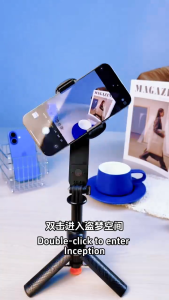 Monopod AI Anti-Shake Stabilizer Selfie Stick Q34 RGB Lights Tripod Stand + Bluetooth Remote Control