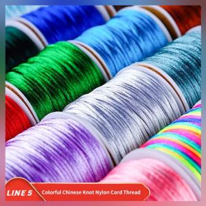 2mm x 100 yards Satin Nylon Trim Cord Chinese Knot Nylon Cord String rattail cord