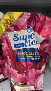 Super Clean Nước Giặt Xả 3.6kg Thơm Quyến Rũ Lưu Hương 48h Công Thức Đặc Biệt Giúp Làm Sạch Hiệu Quả & Giữ Quần Áo Thơm Lâu
