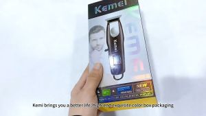 Alat Cukur Rambut Elektrik 1 Set Kemei ORIGINAL KM PG233 / Mesin Cukur Rambut Cas Portable KM-PG233