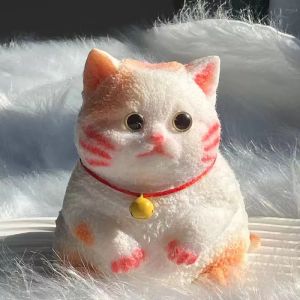 Creative Plush Cat Stress Relief Toy Slow Rebound Fat Cat Stress Ball Decoration Soft Cute Toy for Pressure Relief And Fun