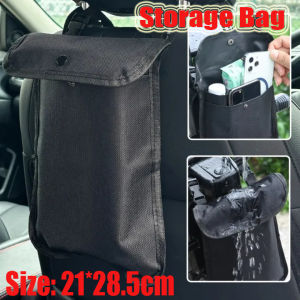 Car Seat Back Storage Bag Multi-pocket Portable Cup Phone Pocket Holder Electric Vehicle Waterproof Hanging Organizer Auto Accessories