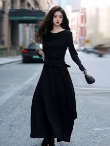High Waist Straight Cut Skirt And Long Sleeve Top Two Piece Set for Young Women Spring Fashion Outfit Casual Chic Style