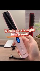 Best Seller 2 in 1 Professional Straightening & Curling Comb Professional Electric Curling Hair Anti-Scald For Dry & Damaged Hair Comb