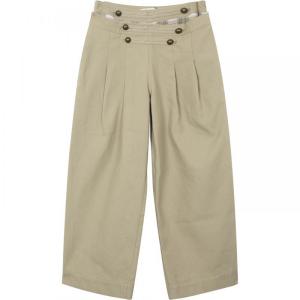 Khaki High Waist Stylish Culottes Pants