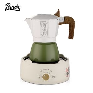 Bincoo ấm moka Cà Phê Đôi van Espresso nhiệt độ cao khai thác nồi nhỏ gia đình thiết bị cà phê đặt 2 ly