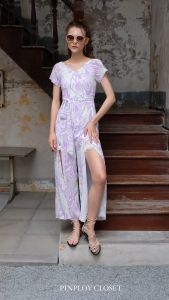 Zebra Jumpsuite (มี 2 สี) พร้อมส่ง - Pinploy Closet