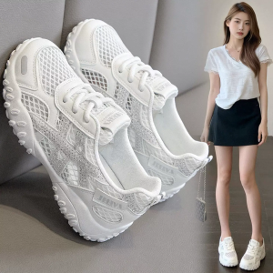 SHIYAN | Summer Breathable Lightweight Soft Sole White Trainers