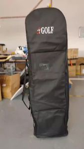 Large Capacity Soft Golf Travel Bag Practical 600D Foldable Pulley Bag Golf Club Bags Storage Pouch