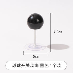 Creative Switch Decal Wall Panel Decorative Black Ball Red Ball Simple Cute Small Ornament Ballistic Switch Sticker Home Decor