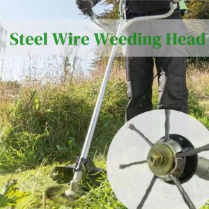6 Inch Steel Wire Wheel Grass Trimmer Head Lawn Mower Null Brush Cutter Brushcutter Garden Tools Bird Feeding Station Support