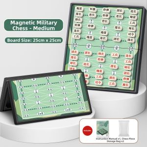 STARRY ARK | Military Chess & Chinese Chess Combination Magnetic Board with Large Chess Pieces for Children