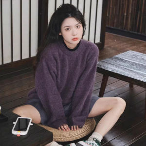 CAOZIMUYI | Vintage Style Cozy Sweater Women Knitted Top