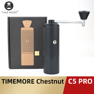 Timemore | TIMEMORE Chestnut C5 PRO Portable Manual Coffee Grinder Foldable Handle 42mm S2C Burr25g CapacityPour-Over & Espresso Grinder