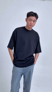 [ซื้อ 1 แถม 1] YUENPUEN เสื้อเย็น OVERSIZE สีขาว Cooling T-Shirt เย็นสบาย ลดลง 2 องศา ขณะสวมใส่ ระบายอากาศดี