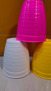 POT BUNGA TANAMAN TAWON WARNA -  POT PUTIH 18 INCH - WARNA BERKUALITAS KUAT TEBAL KOKOH