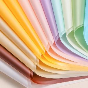 Korean Style Matte Paper Flower Bouquet Wrapping Paper  Flowers Packaging Paper Gift Pink Flower Material Full Set