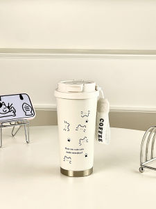 แก้วกาแฟรูปแมว Adorable Cat รับประทานด้านนอก ดื่มได้สองทาง แก้วน้ำสตรี ดีไซน์ใหม่ ปี 2024 ดีไซน์สุดเก๋ ดีไซน์สุดเก๋