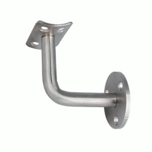 60x60mm Glass Handrail Bracket 304 Stainless Steel Stair Handrail Brackets Wall Mounted BannisterWall Support(Bend/Flat)
