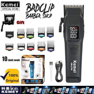 Kemei KM-2796 Hair Clippers for Men Professional Hair Trimmer High Power Adjustable Brushless Motor 9000 RPM Barber Razor